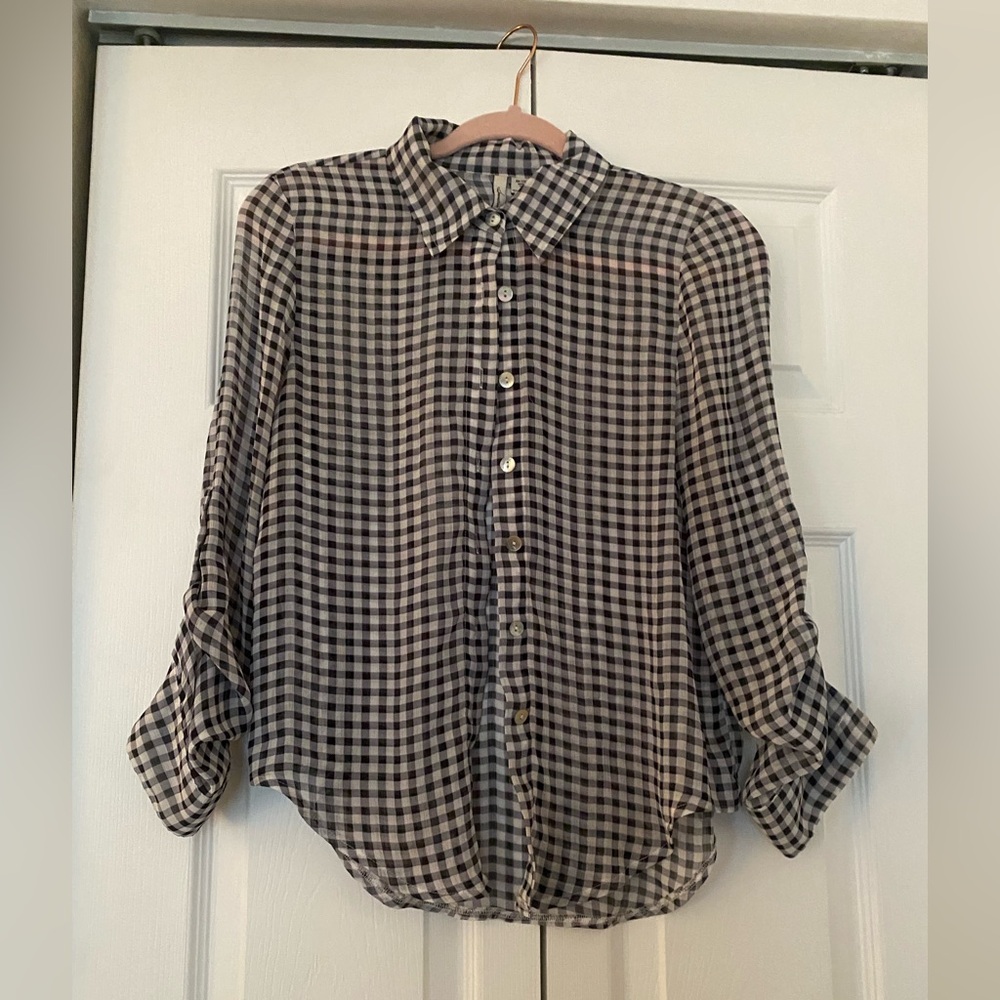 American Rag Black and White Gingham Men's Shirt